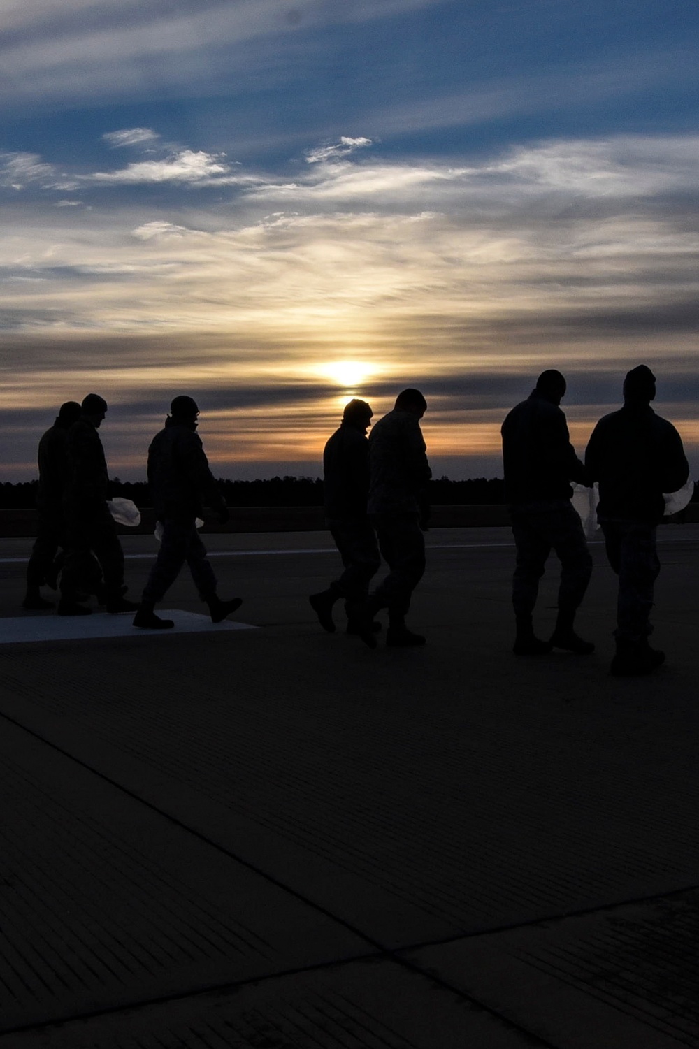 Team Moody conducts post-holiday FOD walk