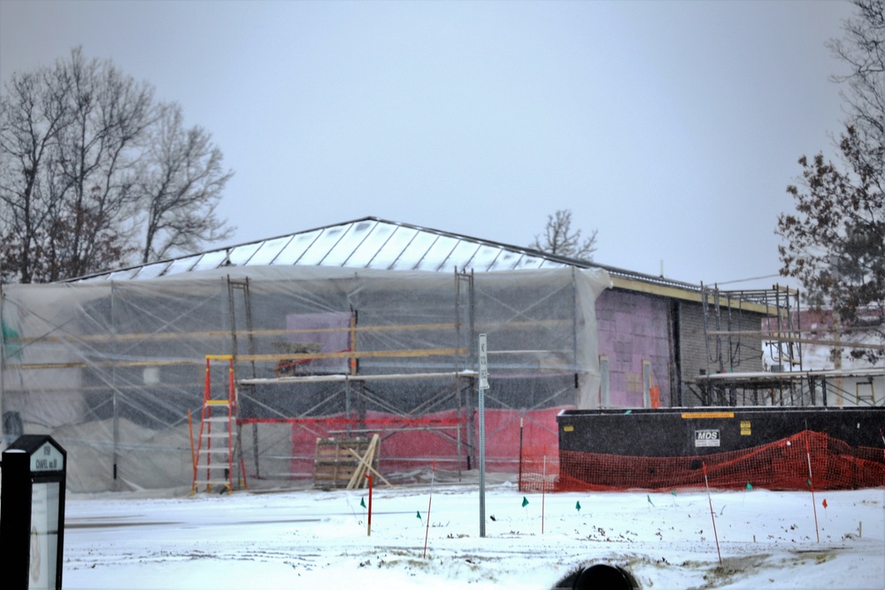 Construction on new Fort McCoy CYS admin, storage building continues