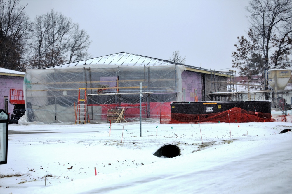 Construction on new Fort McCoy CYS admin, storage building continues