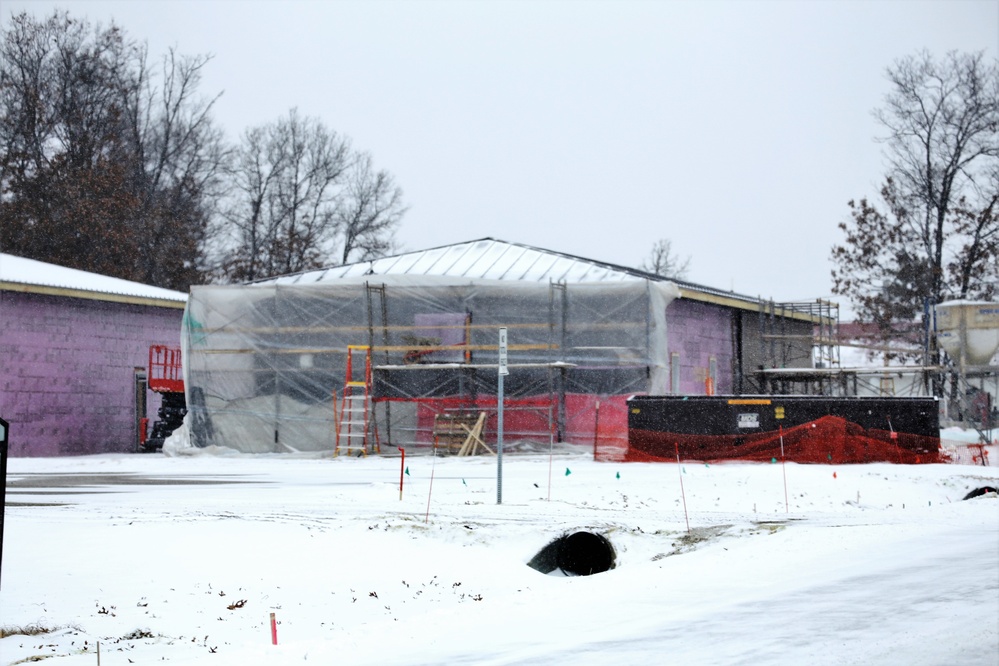 Construction on new Fort McCoy CYS admin, storage building continues