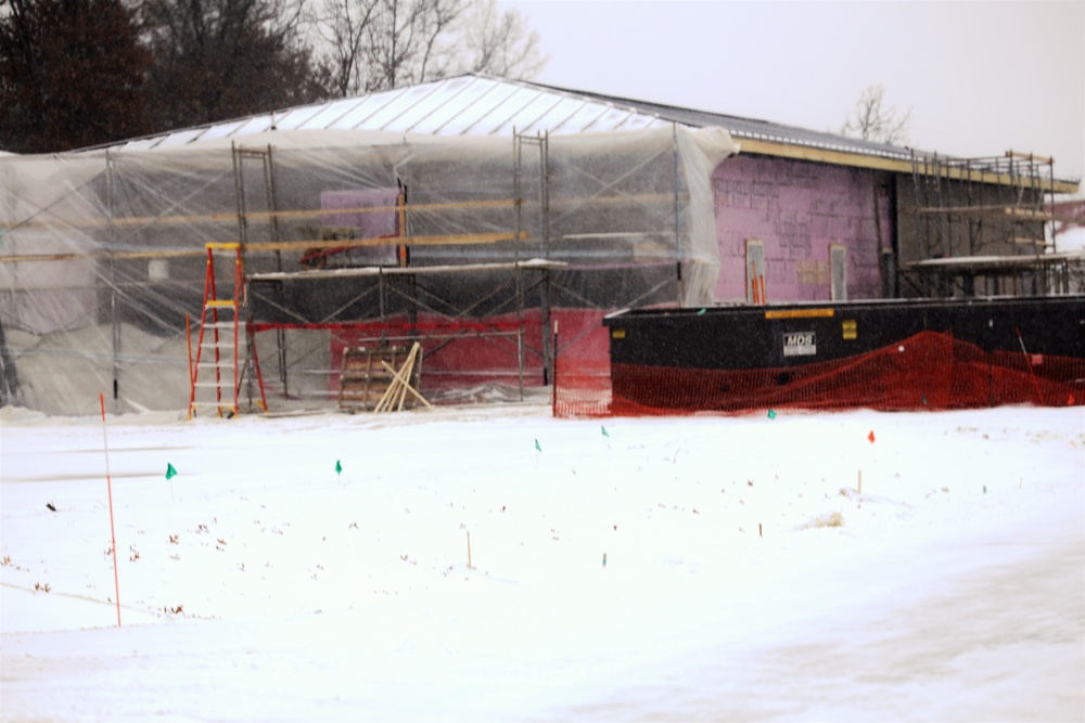 Construction on new Fort McCoy CYS admin, storage building continues