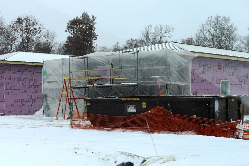 Construction on new Fort McCoy CYS admin, storage building continues