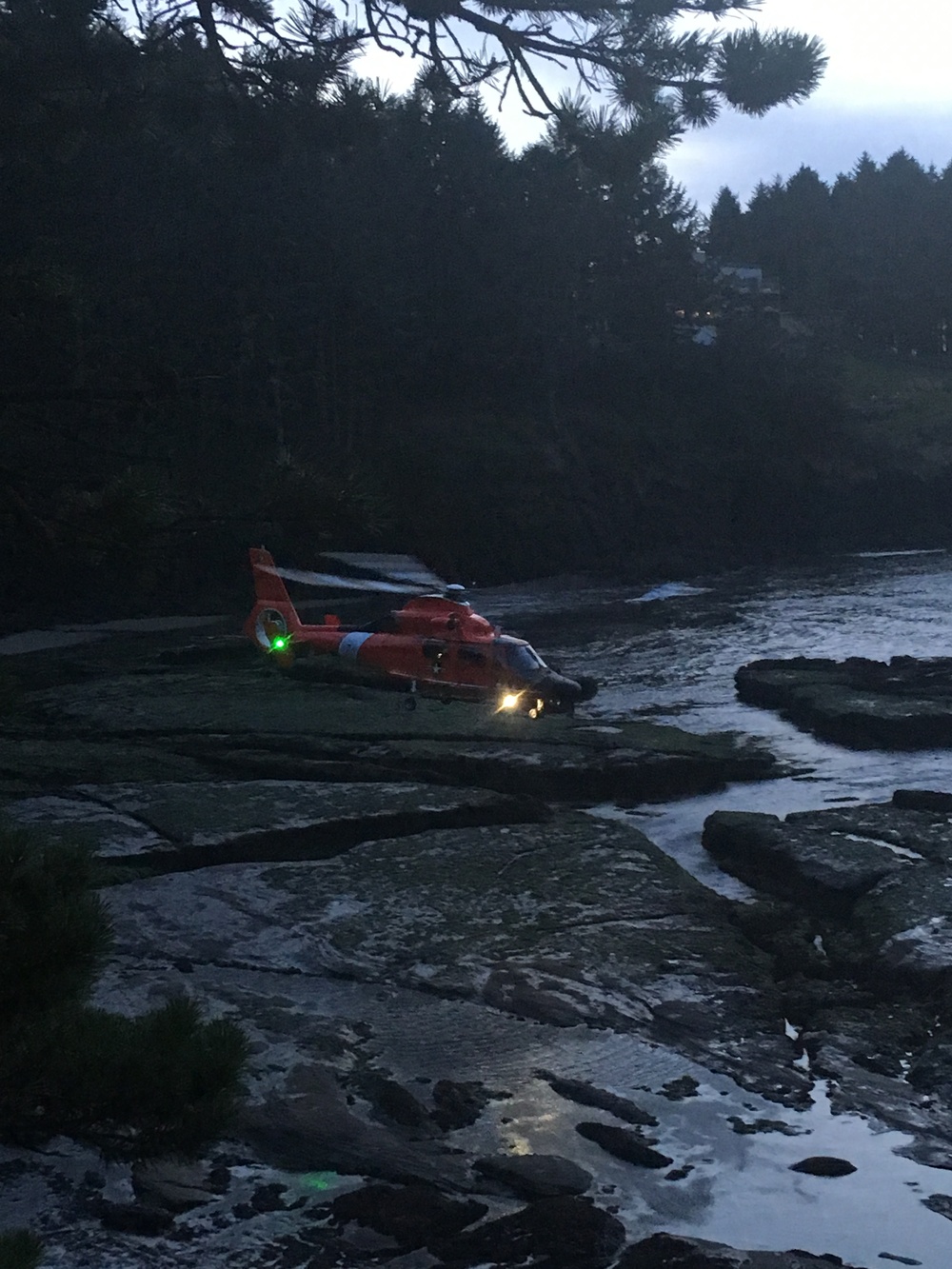 Coast Guard, local agencies rescue immobilized hiker near Newport, Ore.