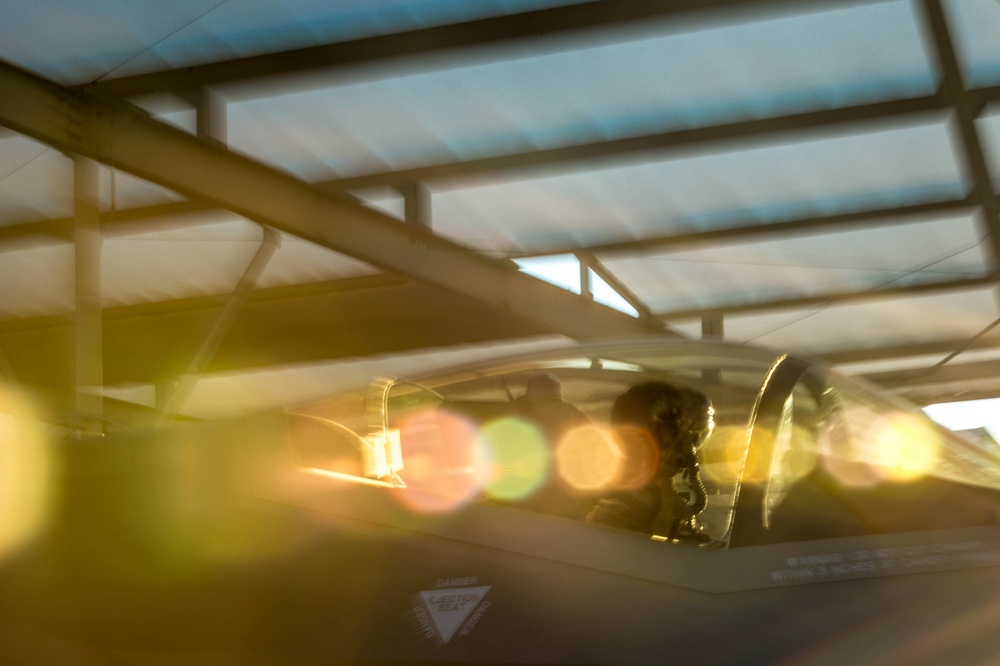F-35 Pilot Prepares for Take-Off