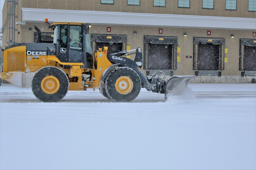 Crews move late-December snow at Fort McCoy