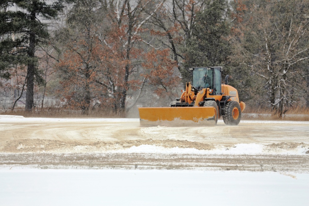 Crews move late-December snow at Fort McCoy