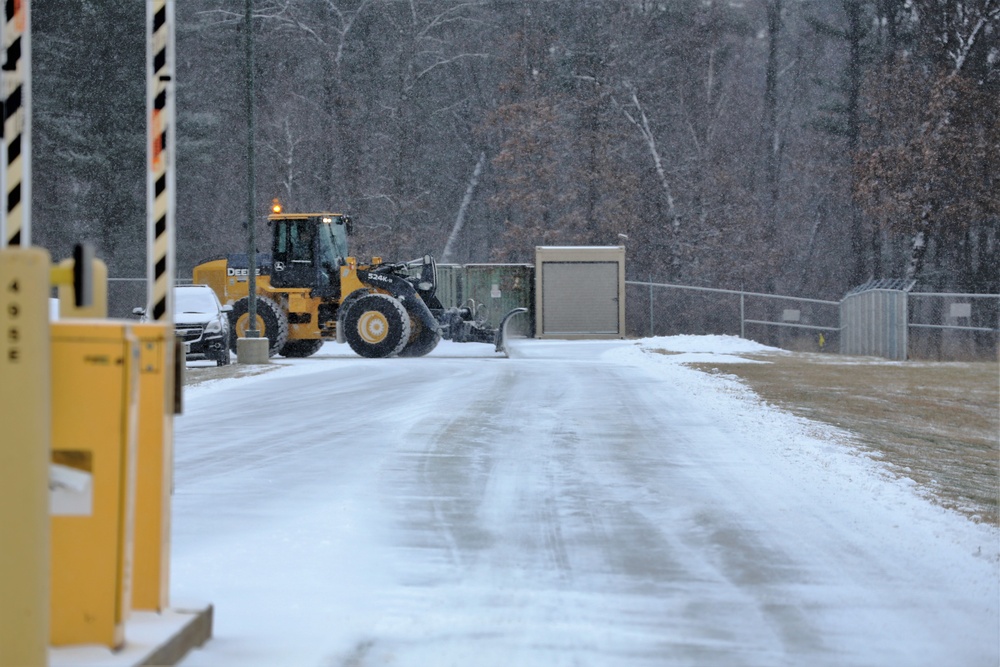 Crews move late-December snow at Fort McCoy