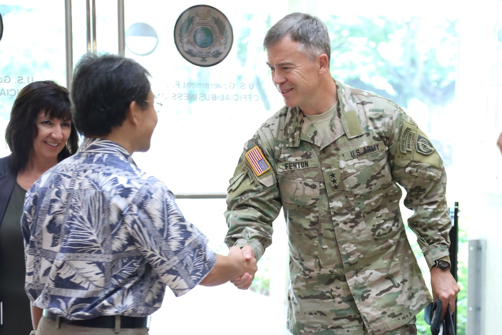 Lt. Gen. Fenton visits Daniel K. Inouye Asia Pacific Center for Security Studies