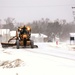 Crews remove late-December snow at Fort McCoy