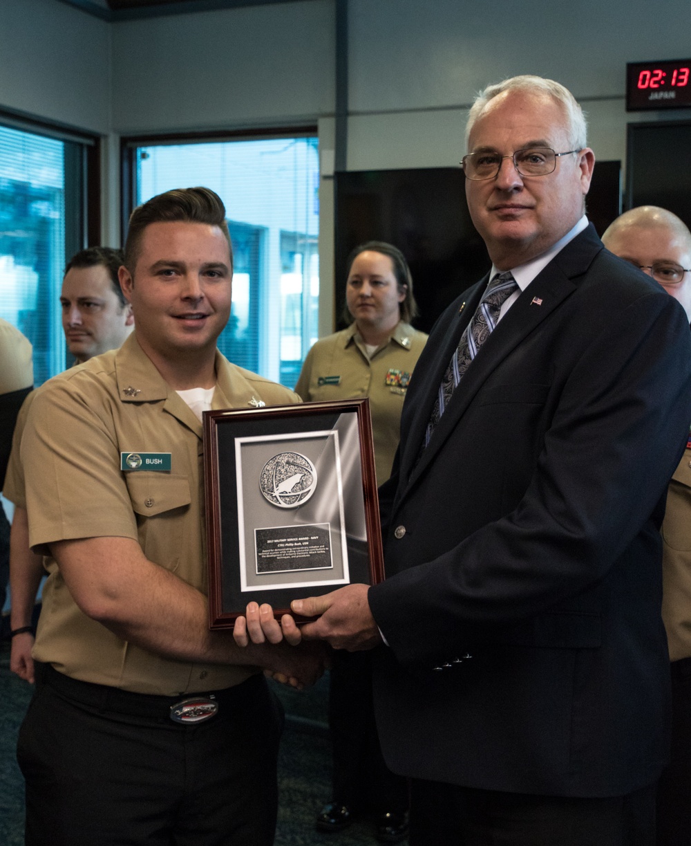 NIOC Whidbey Island Sailor Receives AOC Military Award
