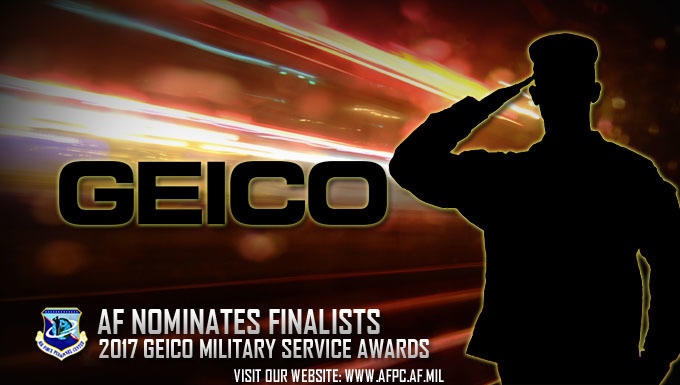 Air Force nominees selected for 2017 GEICO Military Service Awards