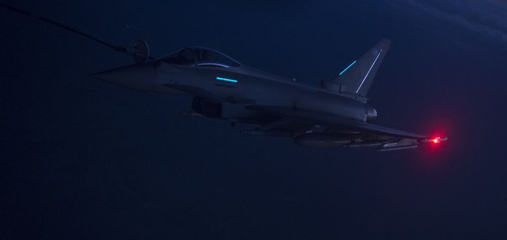 340th EARS refuels U.S. Navy F/A-18's and Royal Air Force GR4 Tornados over Iraq