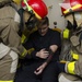 Frank Cable Holds Mass Conflageration Drill