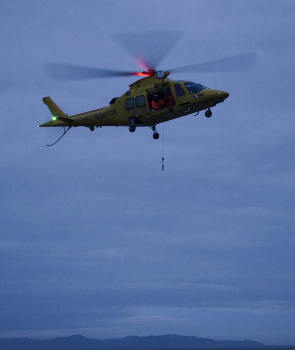 River Bar Pilot Lifted Off Frank Cable After Columbia River Transit