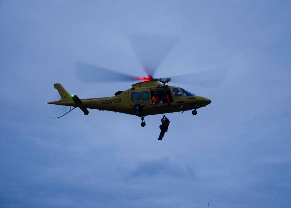 River Bar Pilot Lifted Off Frank Cable After Columbia River Transit