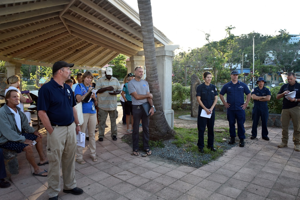 Coast Guard Meets with Community in St. John U.S. Virgin Islands