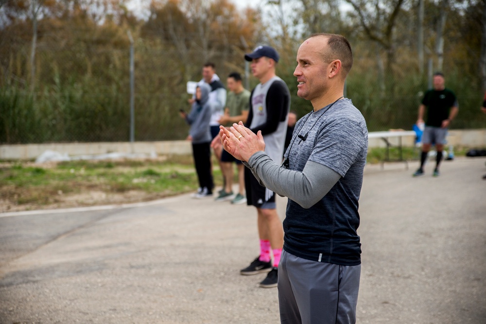 Marines spend New Year's Eve running twenty-miles