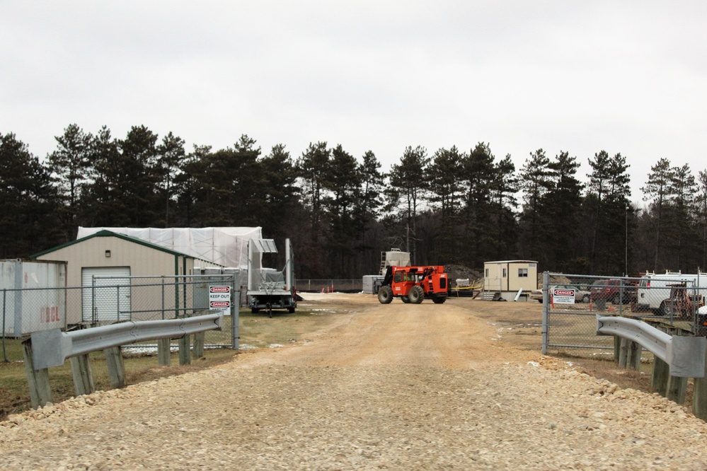 Several construction projects at Fort McCoy continue despite frigid temps, snow