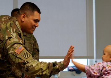 US Army All-Americans, Soldiers visit children-University Health Systems Hospital