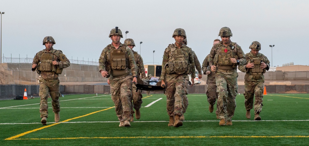 CJTF-HOA Site Security Team conducts medical training