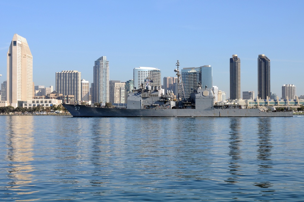 USS Lake Champlain Deploys