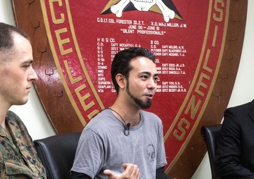 Marine awarded for rescuing four Okinawans from rip tide