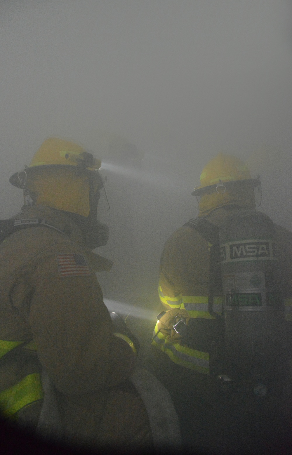 Firefighter exercise 424th Air Base Squadron