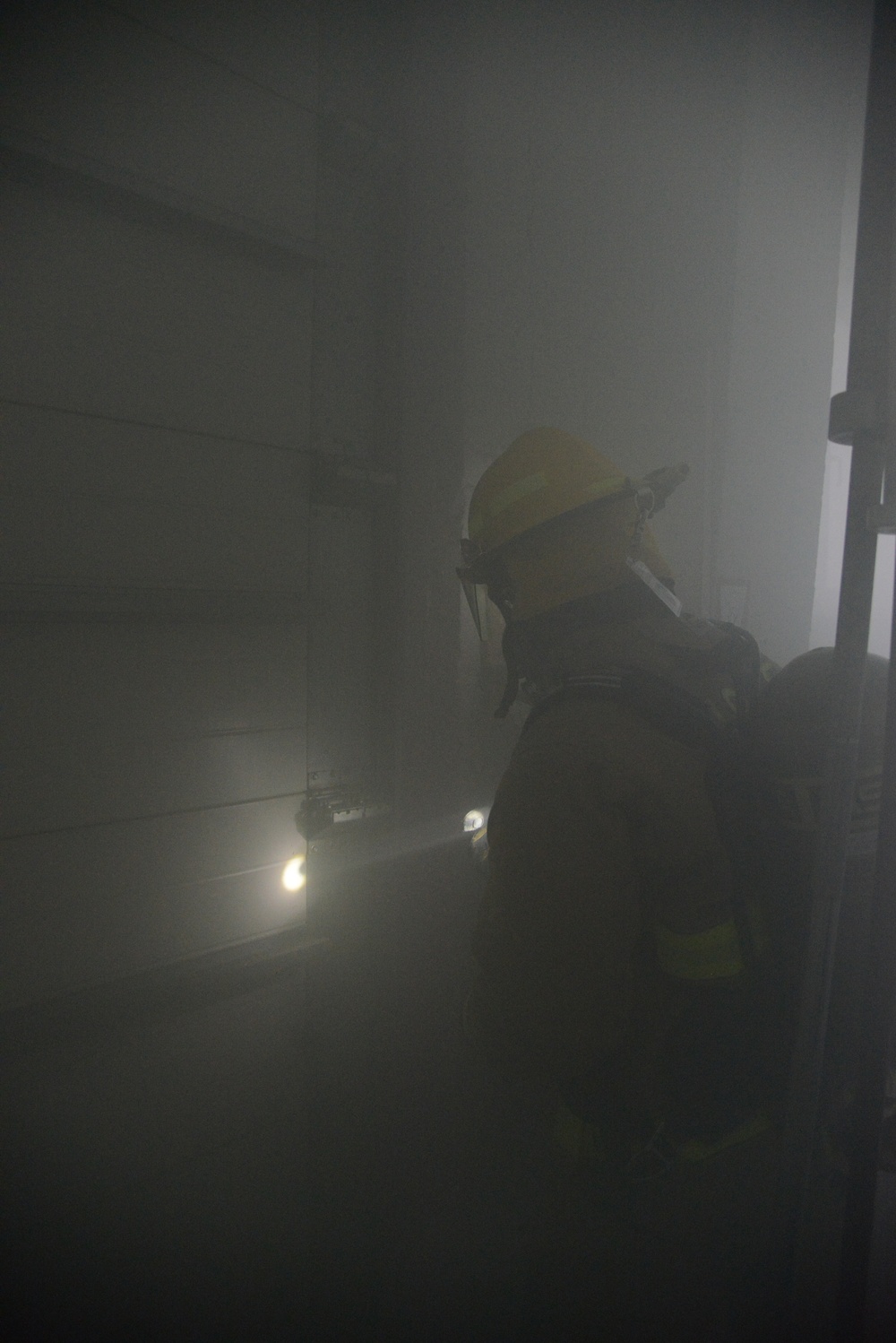 Firefighter exercise 424th Air Base Squadron