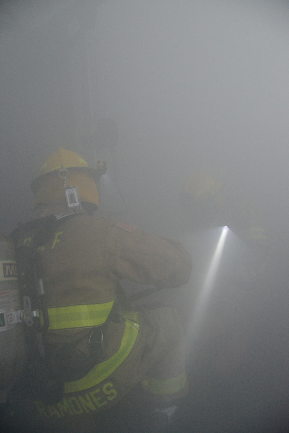 Firefighter exercise 424th Air Base Squadron