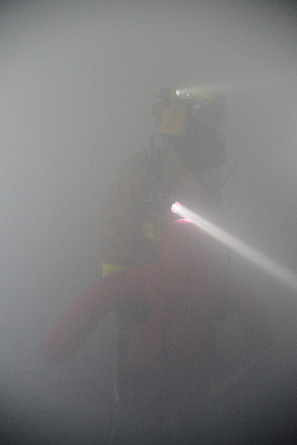 Firefighter exercise 424th Air Base Squadron