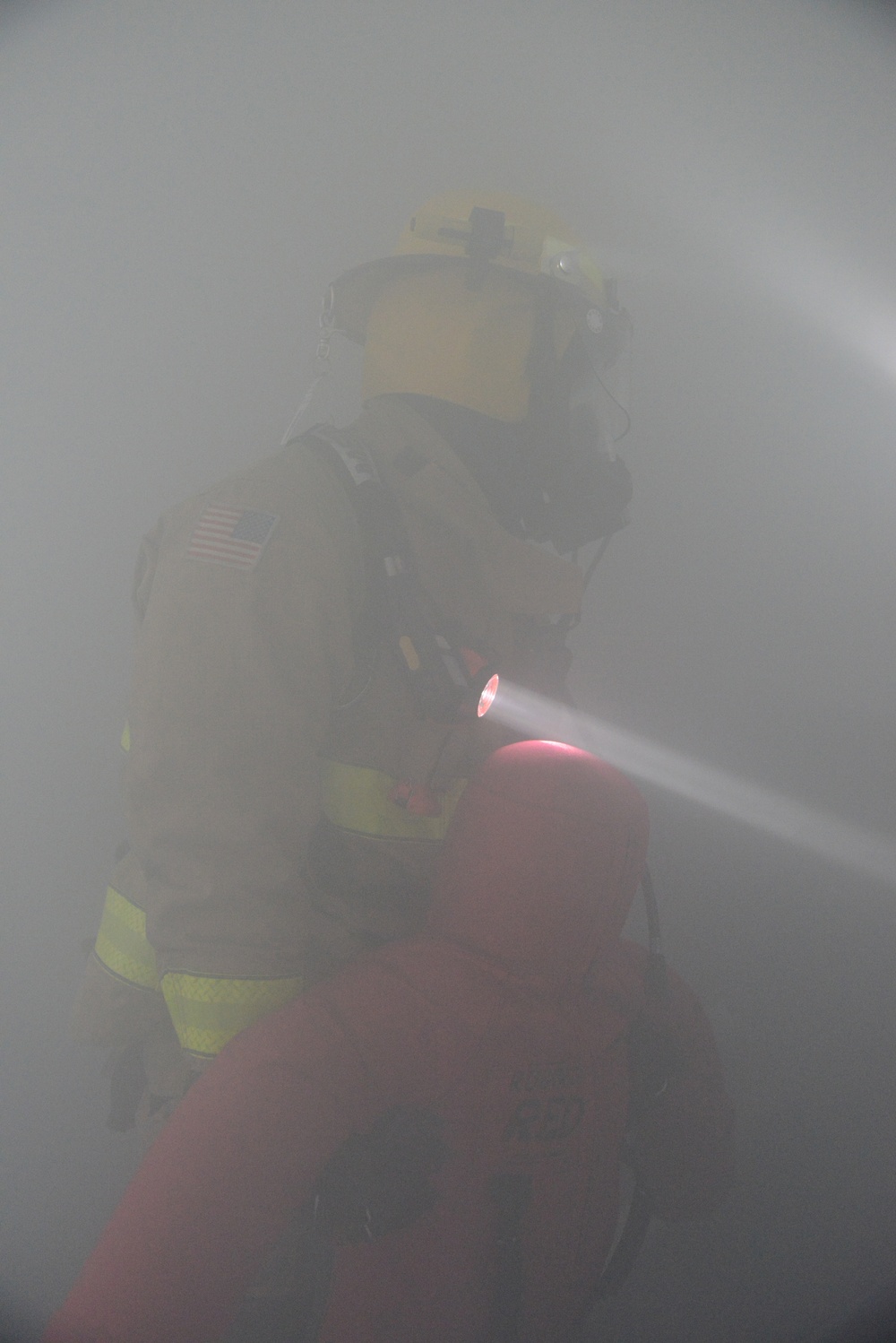 Firefighter exercise 424th Air Base Squadron