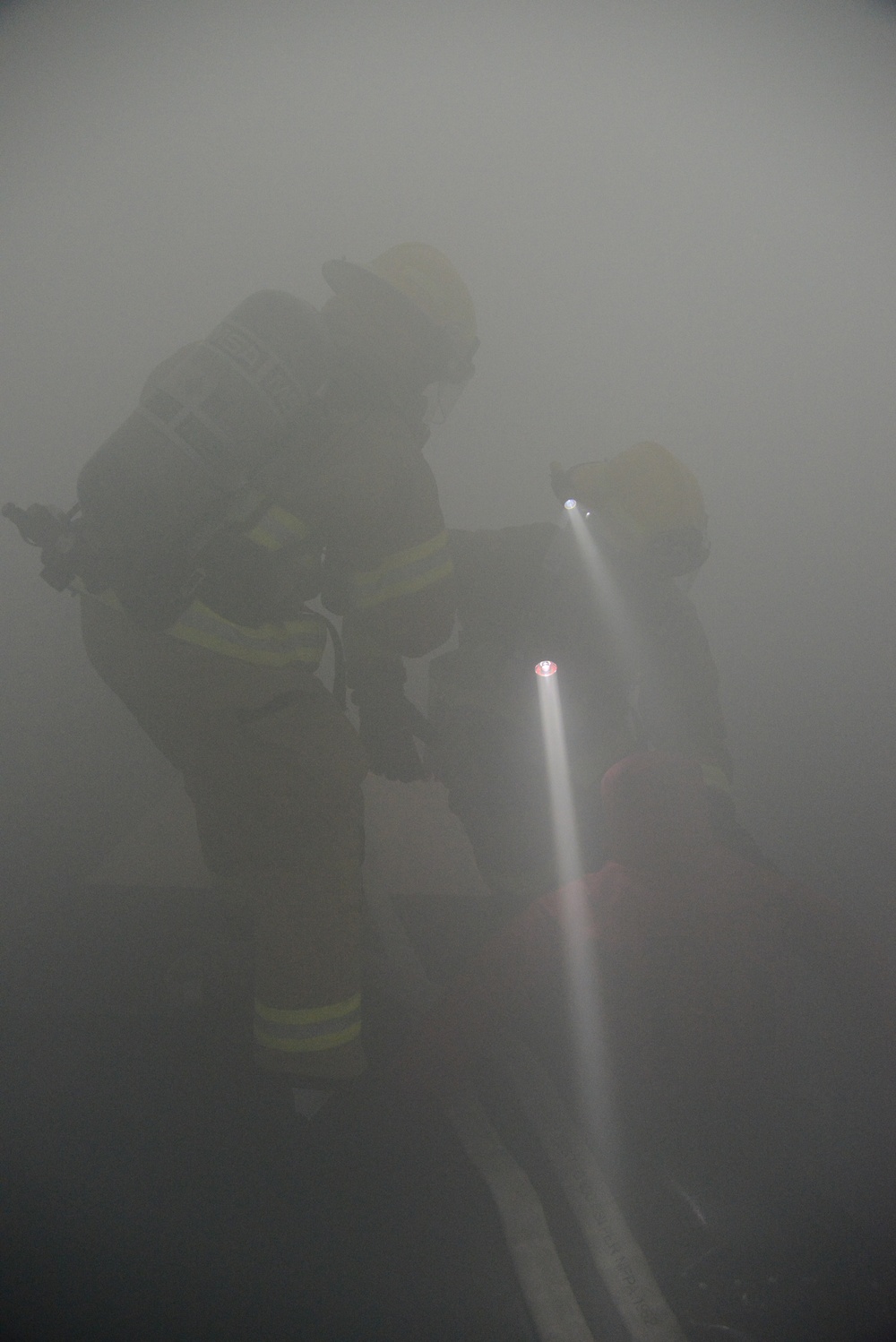 Firefighter exercise 424th Air Base Squadron