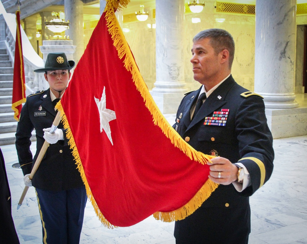 Unfurling the flag