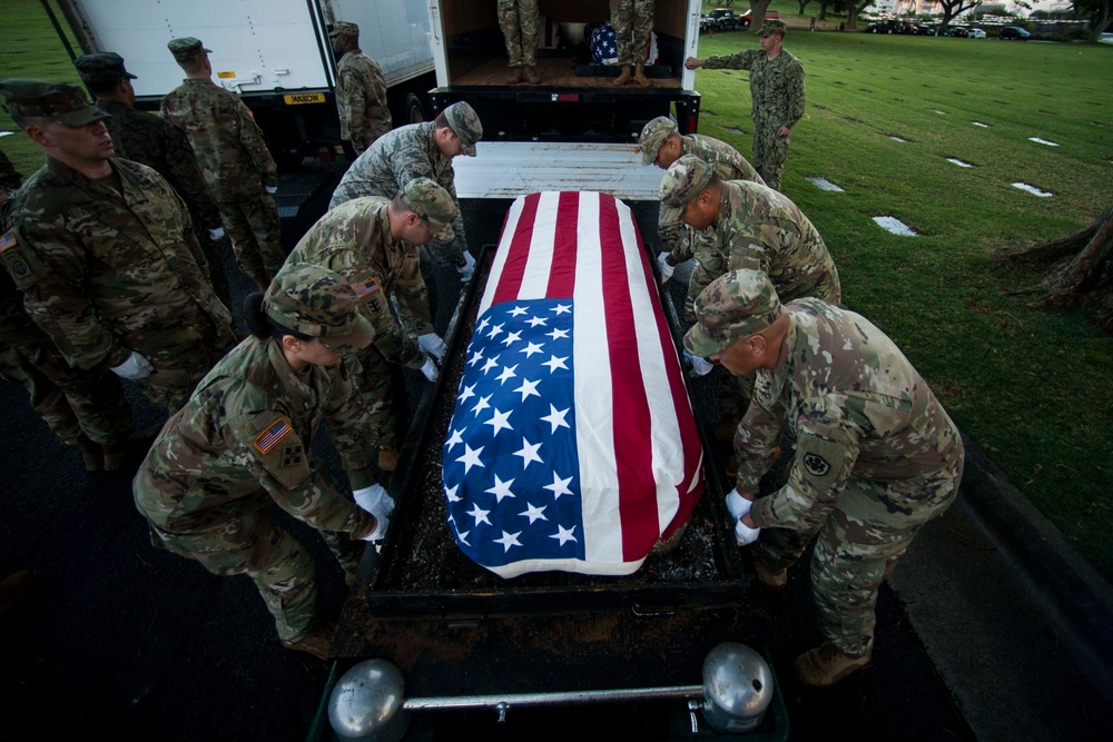 USS California Disinterment