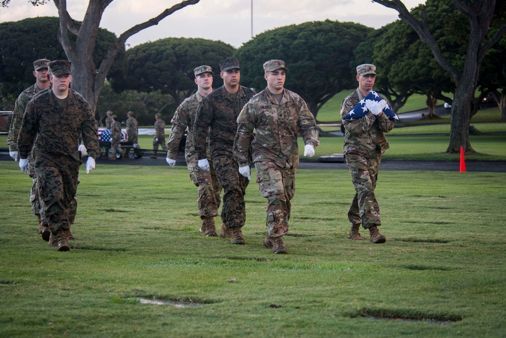 USS California (BB 44) disinterment