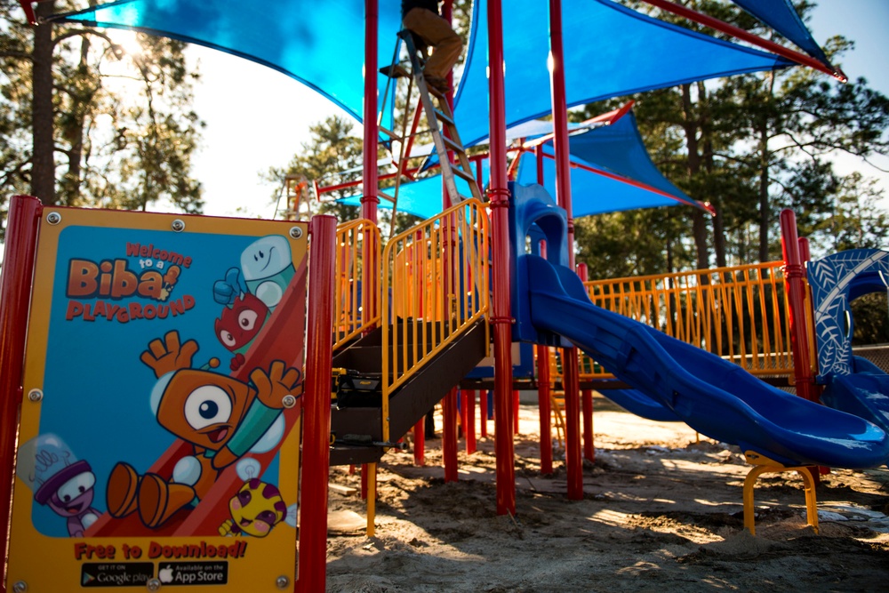 Playground construction comes full swing