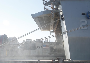 USS San Diego (LPD 22) conducts agricultural wash down