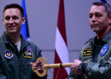 U.S. Air Force transfers control of NATO Baltic Air Police mission to Denmark