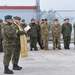 Battle Group Poland motorpool ribbon cutting ceremony