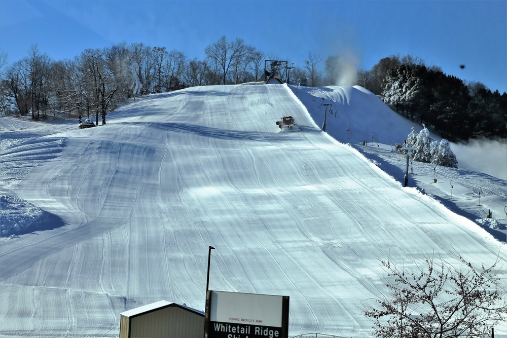 January 2018 operations at Fort McCoy's Whitetail Ridge Ski Area