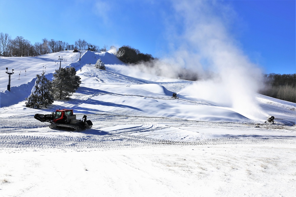 January 2018 operations at Fort McCoy's Whitetail Ridge Ski Area