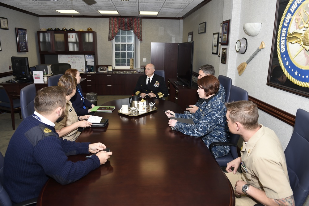 Royal Navy Cmdr. Visits CIWT