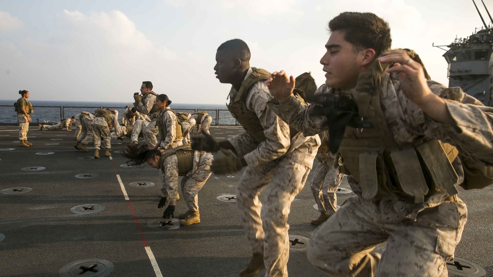 Squad Competitions: Combat Conditioning Aboard USS Pearl Harbor (LSD 52)