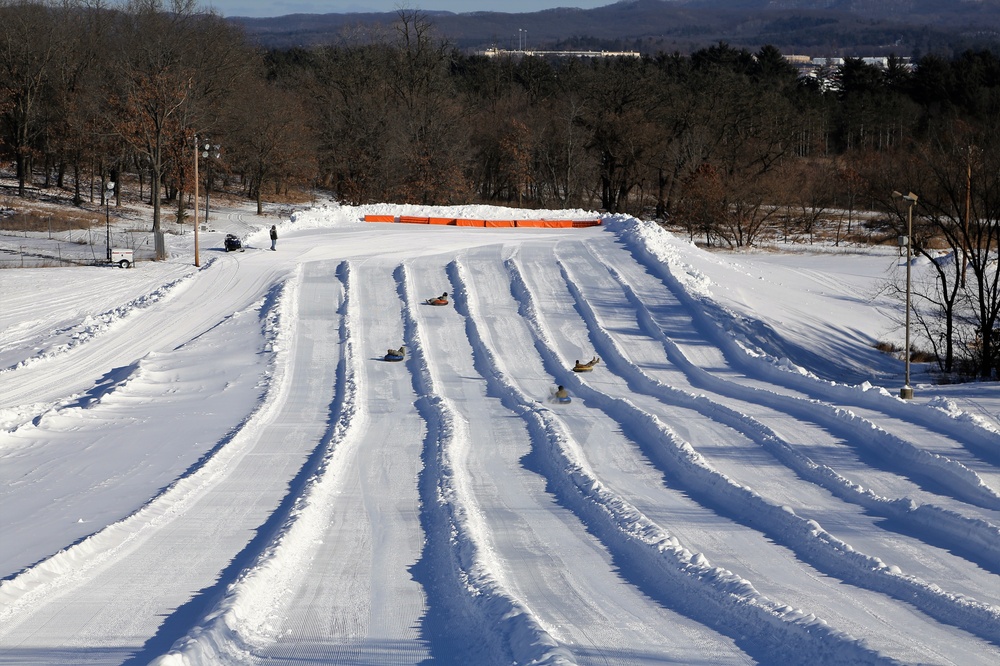 Snow-tubing at Fort McCoy's Whitetail Ridge Ski Area