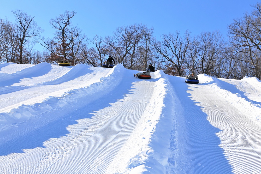 Snow-tubing at Fort McCoy's Whitetail Ridge Ski Area