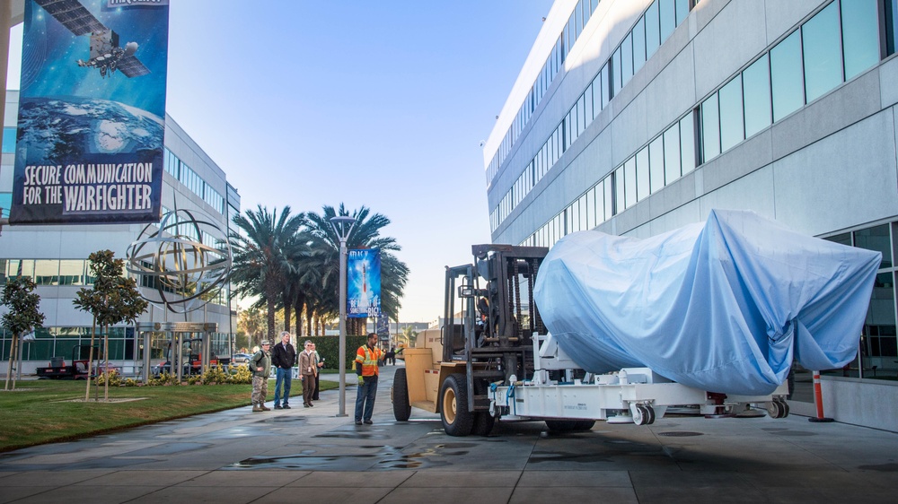 DMSP Satellite arrives at Space and Missile Systems Center DMSP Satellite arrives at Space and Missile Systems Center