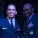 2017 Airman of the Year, Senior Airman Andrew Marshall of the 152nd Maintenance Squadron accepts his award