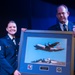 The Nevada Air National Guard's 2017 Noncommissioned Officer of the Year, Tech. Sgt. Casey Jones accepts her award