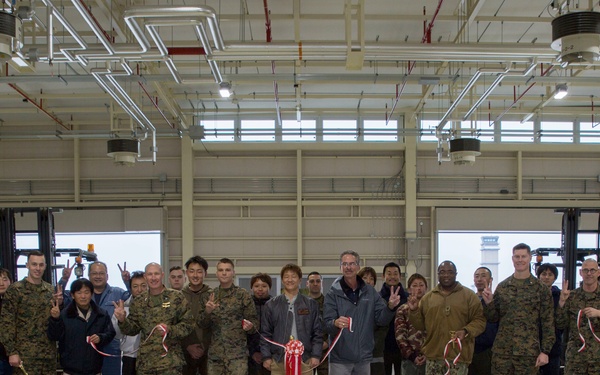 Air transportation division conducts ribbon cutting for air freight facility