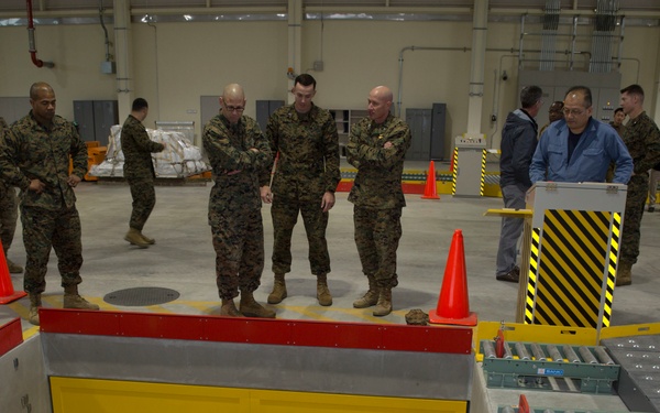 Air transportation division conducts ribbon cutting for air freight facility